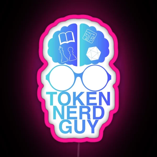 Token Nerd Guy RGB Neon Sign