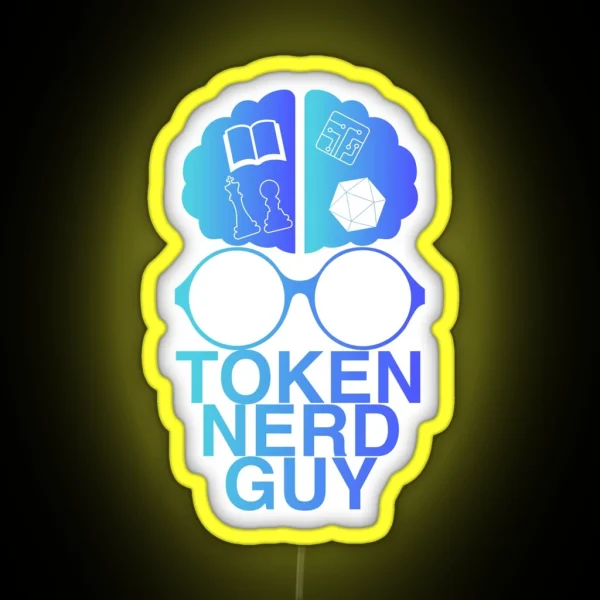 Token Nerd Guy RGB Neon Sign