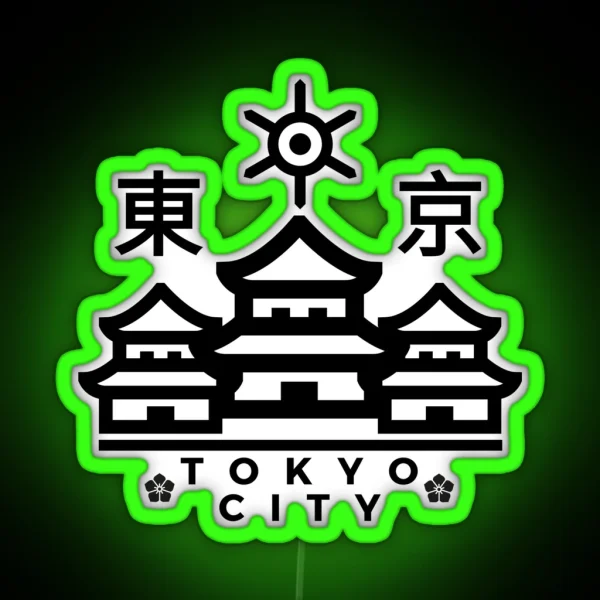 Tokyo City Logo RGB Neon Sign