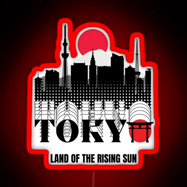 Tokyo City Sunset RGB Neon Sign