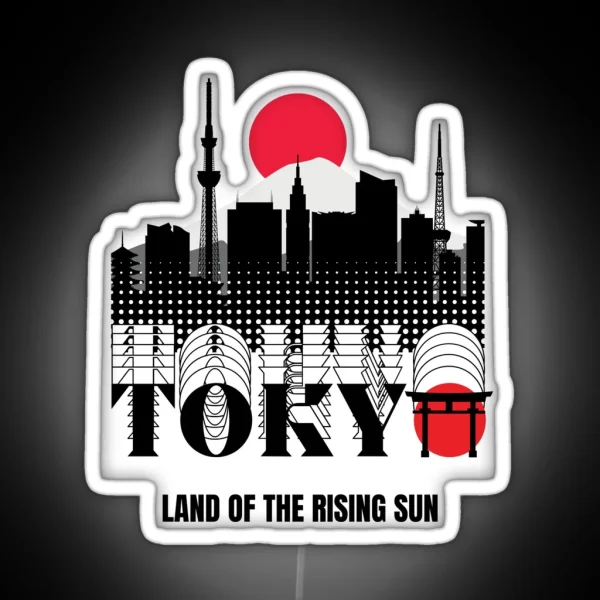 Tokyo City Sunset RGB Neon Sign