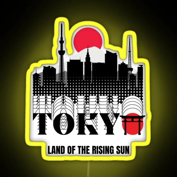 Tokyo City Sunset RGB Neon Sign