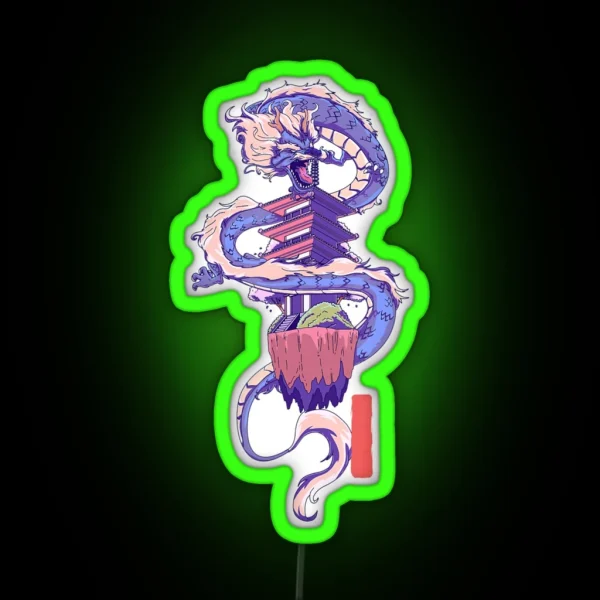 Tokyo Japan Dragon Japanese RGB Neon Sign