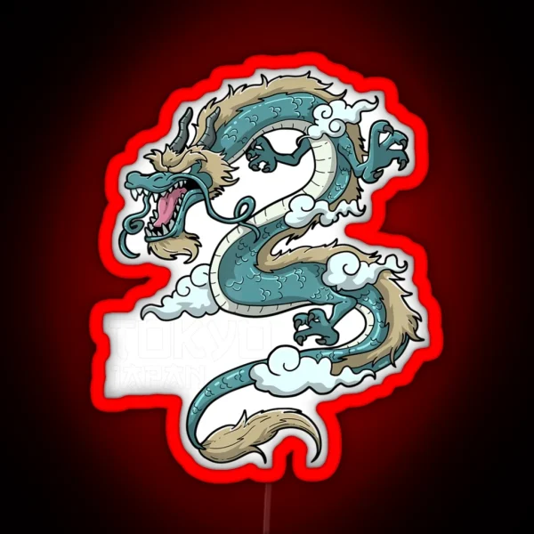 Tokyo Japan Dragon RGB Neon Sign