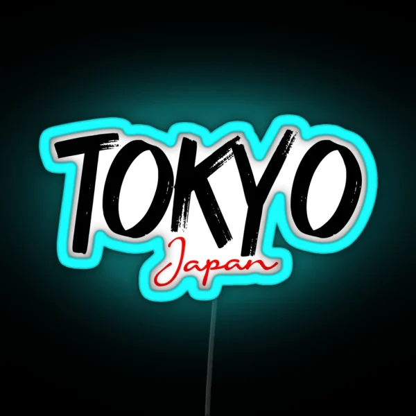 Tokyo Japan Lettering Design RGB Neon Sign