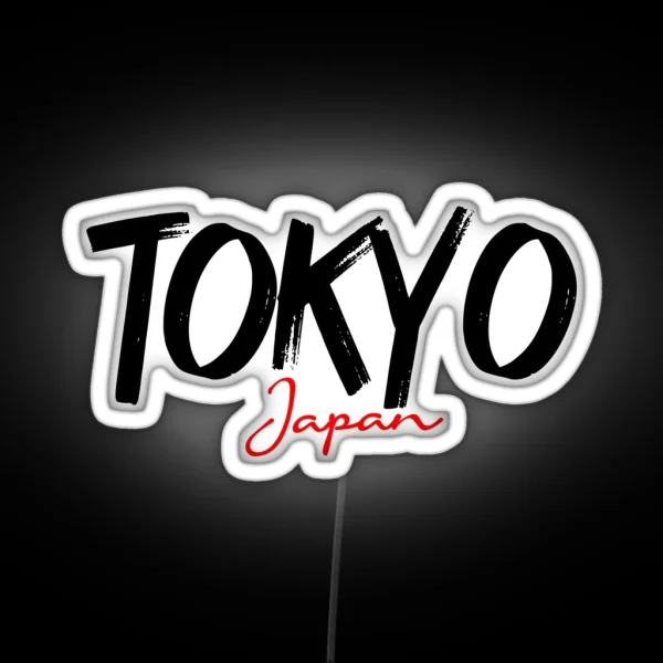 Tokyo Japan Lettering Design RGB Neon Sign