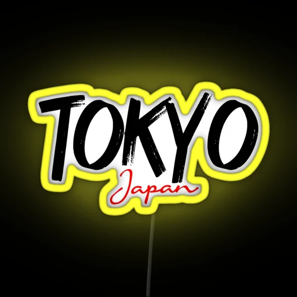 Tokyo Japan Lettering Design RGB Neon Sign