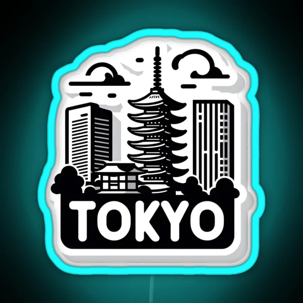 Tokyo Japan RGB Neon Sign