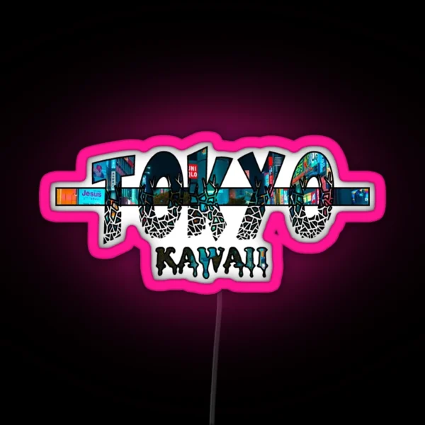 Tokyo Kawaii RGB Neon Sign