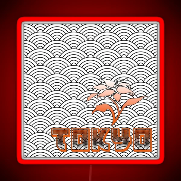 Tokyo Led With Flowers RGB Neon Sign