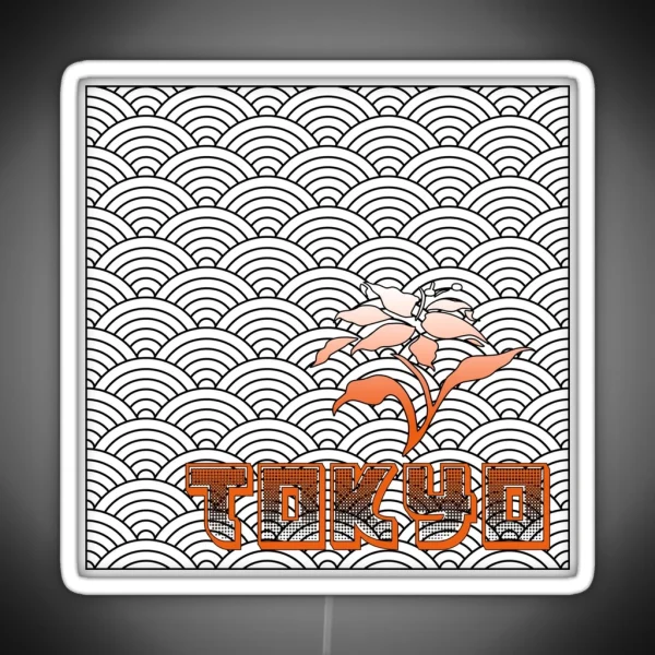 Tokyo Led With Flowers RGB Neon Sign