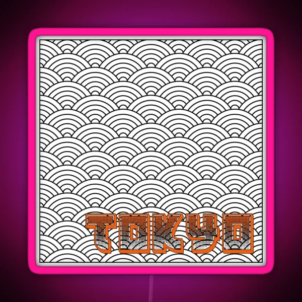 Tokyo Led With Pattern RGB Neon Sign