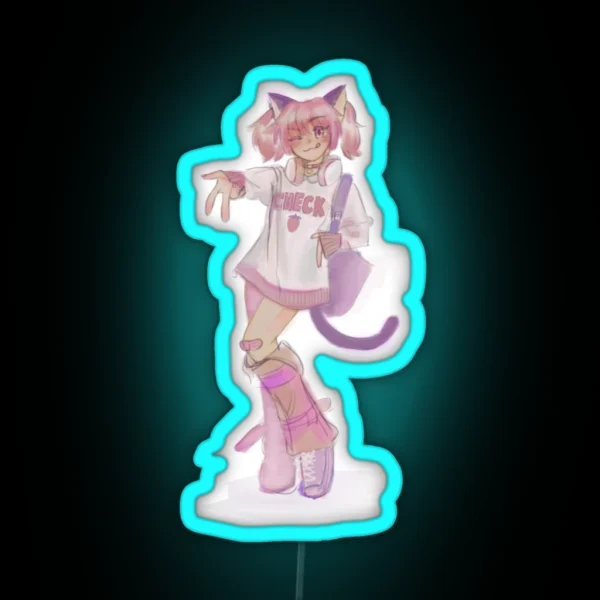 Tokyo Mew Mew Ichigo RGB Neon Sign