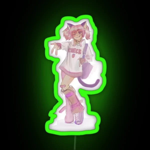 Tokyo Mew Mew Ichigo RGB Neon Sign