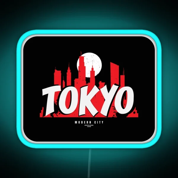 Tokyo Modern City RGB Neon Sign