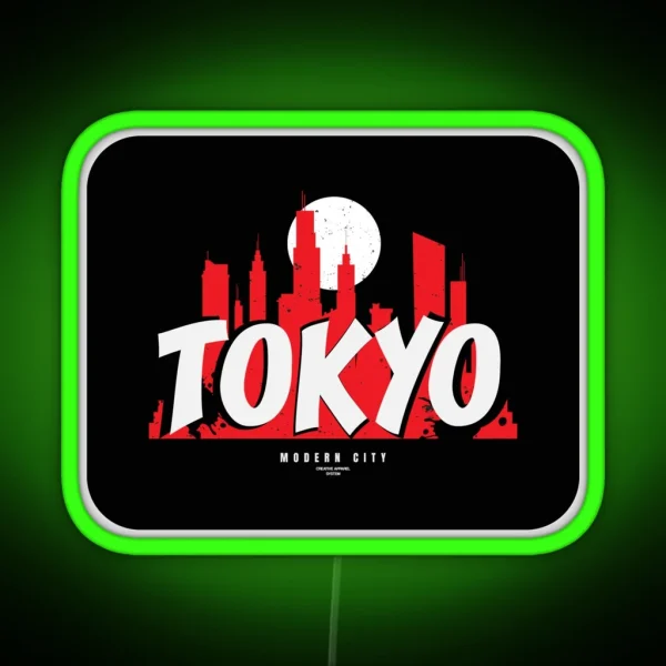 Tokyo Modern City RGB Neon Sign