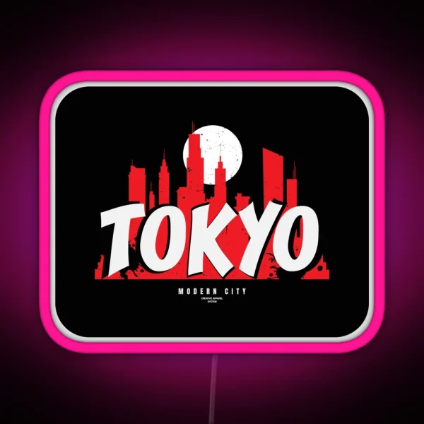 Tokyo Modern City RGB Neon Sign
