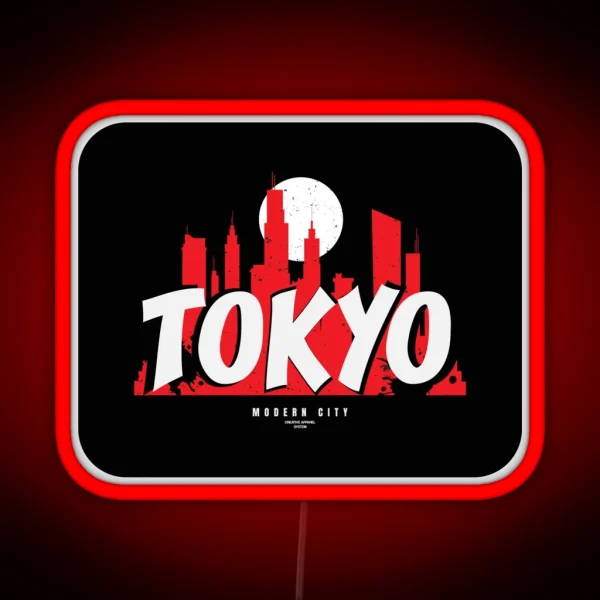 Tokyo Modern City RGB Neon Sign