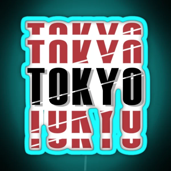 Tokyo No Background RGB Neon Sign