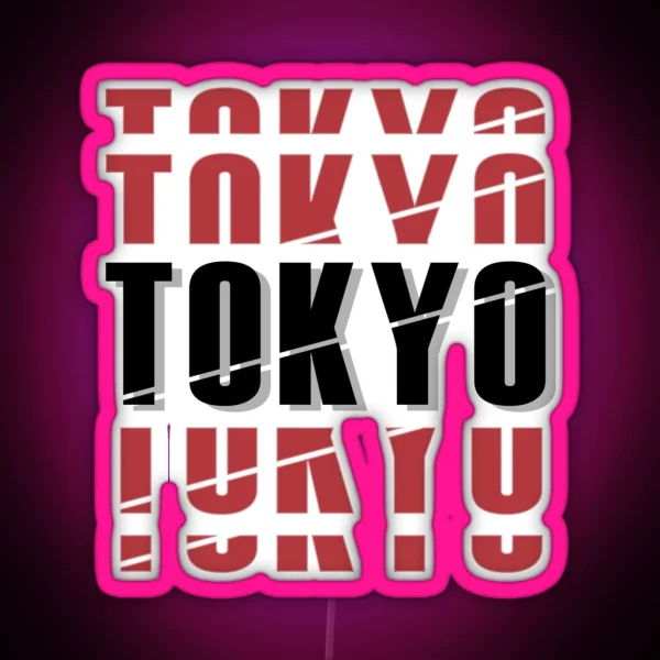 Tokyo No Background RGB Neon Sign