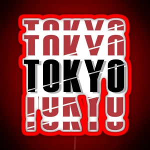 Tokyo No Background RGB Neon Sign