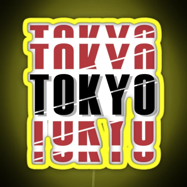 Tokyo No Background RGB Neon Sign