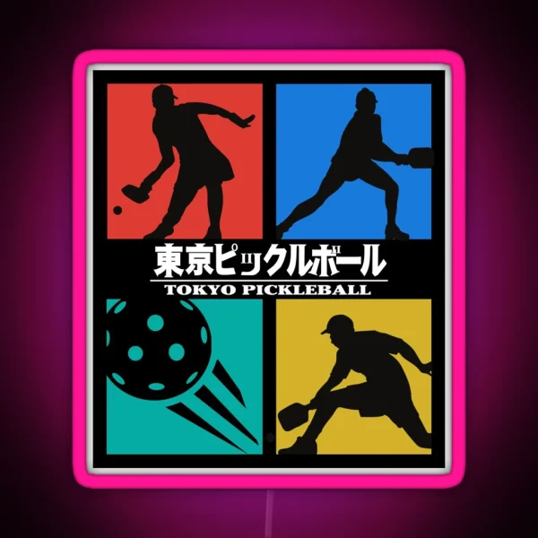 Tokyo Pickleball 3 2 1 Let S Play RGB Neon Sign