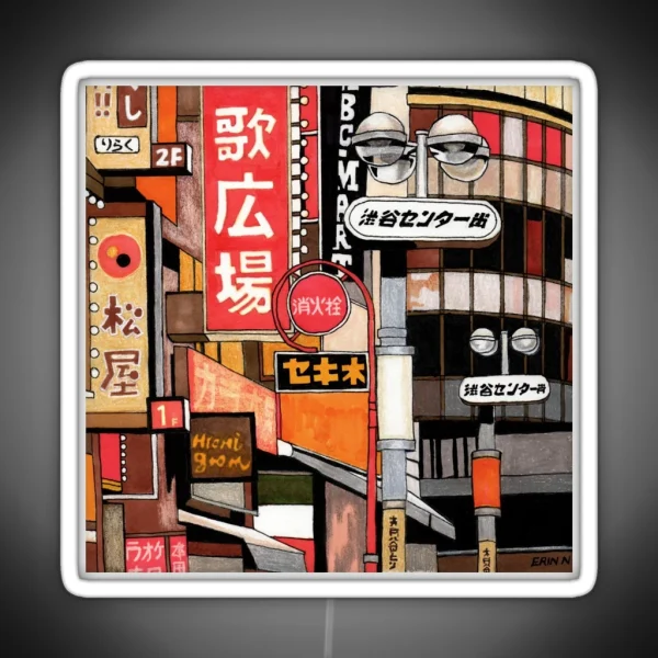 Tokyo Street Signs RGB Neon Sign