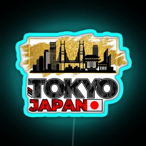 Tokyo Tokyo Japan Asia Skyline City City RGB Neon Sign
