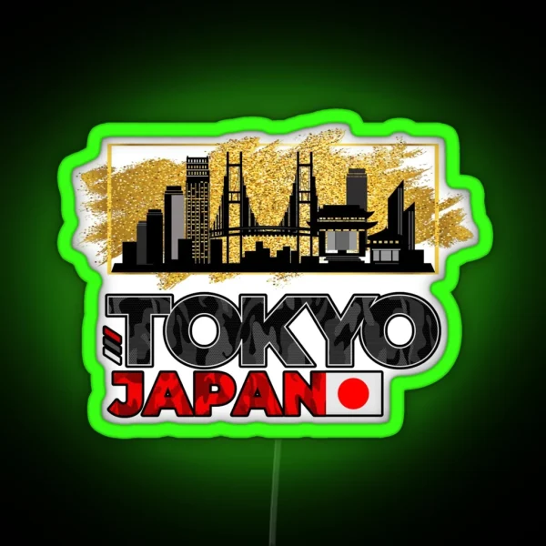 Tokyo Tokyo Japan Asia Skyline City City RGB Neon Sign