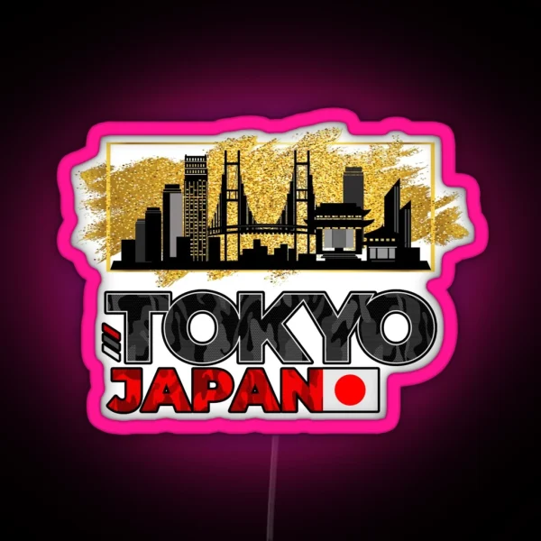 Tokyo Tokyo Japan Asia Skyline City City RGB Neon Sign