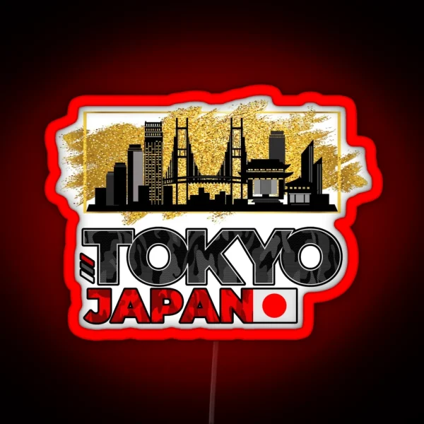 Tokyo Tokyo Japan Asia Skyline City City RGB Neon Sign