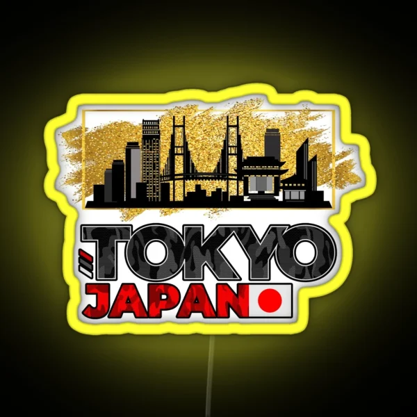 Tokyo Tokyo Japan Asia Skyline City City RGB Neon Sign