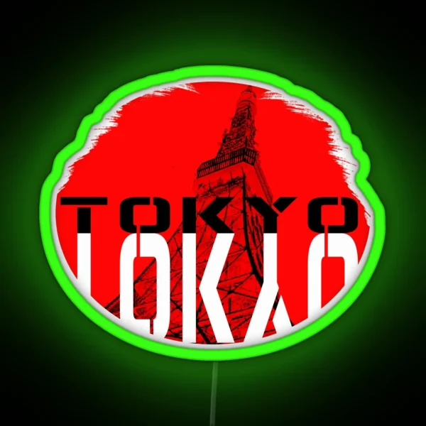 Tokyo Tower Of The Rising Sun Live RGB Neon Sign