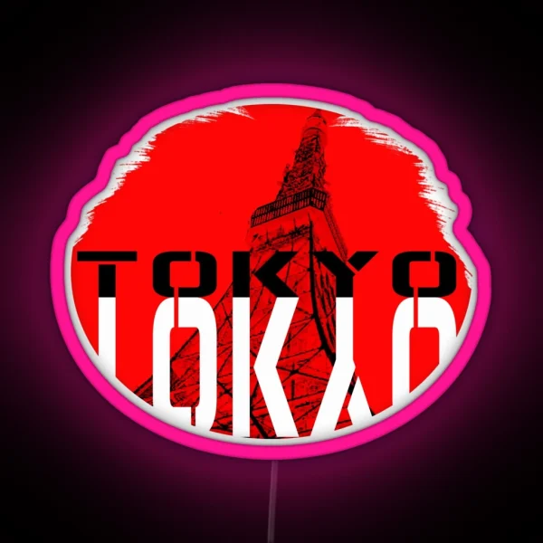 Tokyo Tower Of The Rising Sun Live RGB Neon Sign