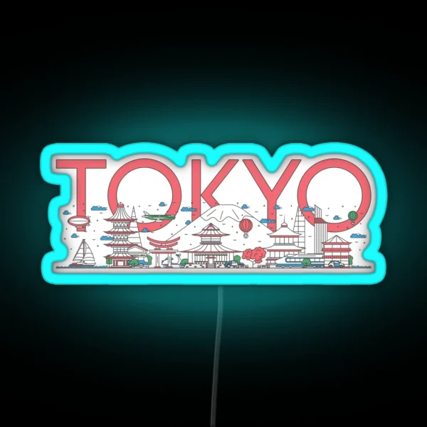 Tokyo Travel RGB Neon Sign