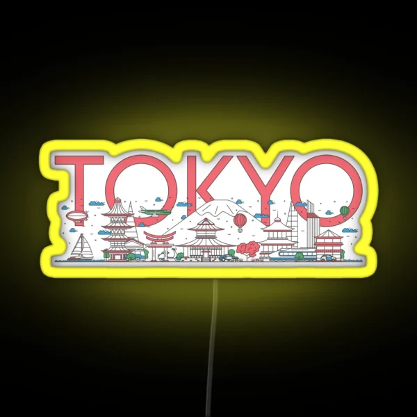Tokyo Travel RGB Neon Sign