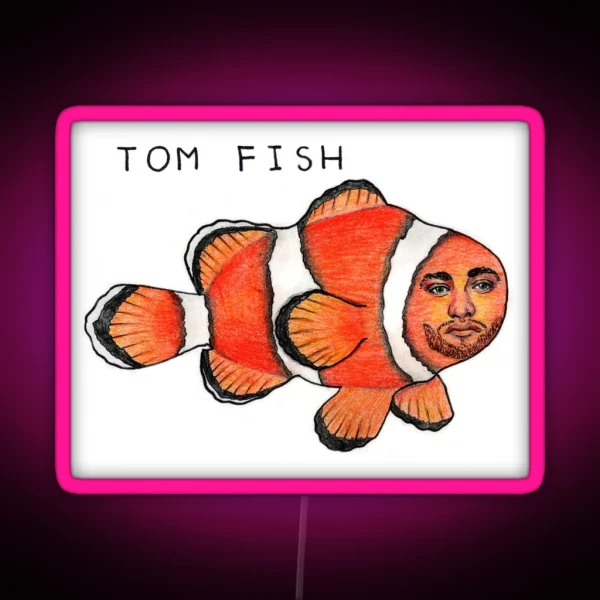 Tom Fish RGB Neon Sign