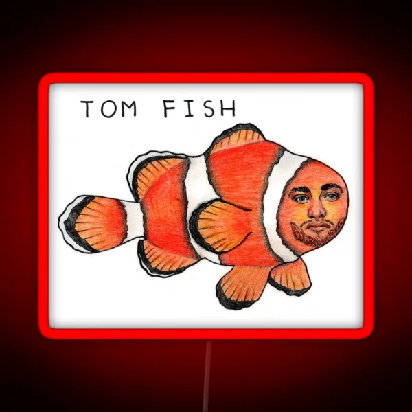 Tom Fish RGB Neon Sign