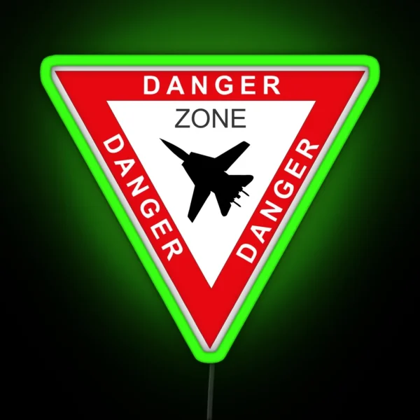 Tomcat F14 Danger Zone RGB Neon Sign