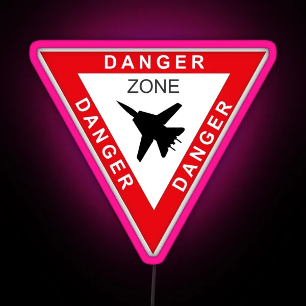 Tomcat F14 Danger Zone RGB Neon Sign