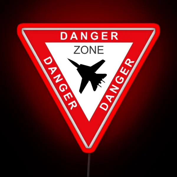 Tomcat F14 Danger Zone RGB Neon Sign