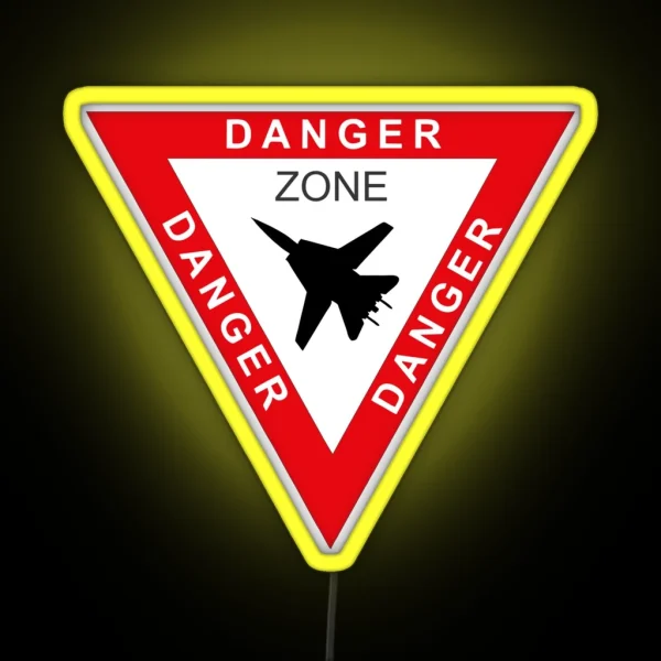 Tomcat F14 Danger Zone RGB Neon Sign