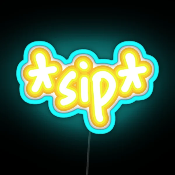 Tommy S Soda Sip RGB Neon Sign