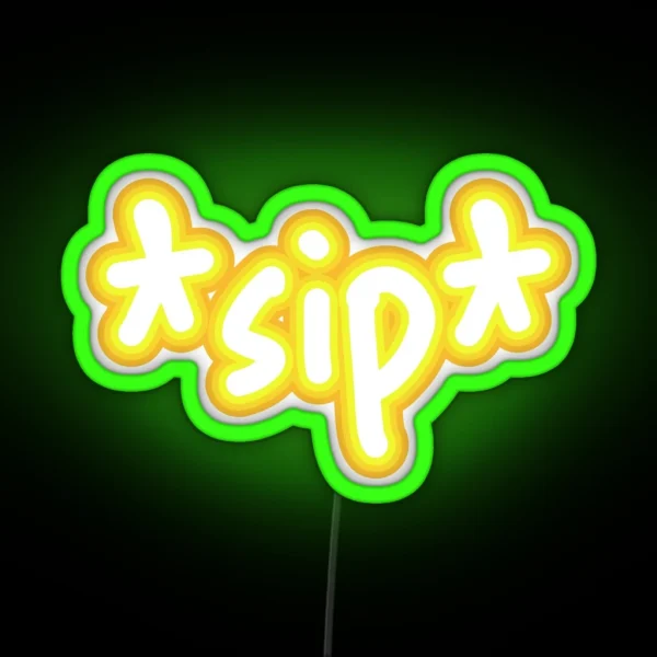 Tommy S Soda Sip RGB Neon Sign