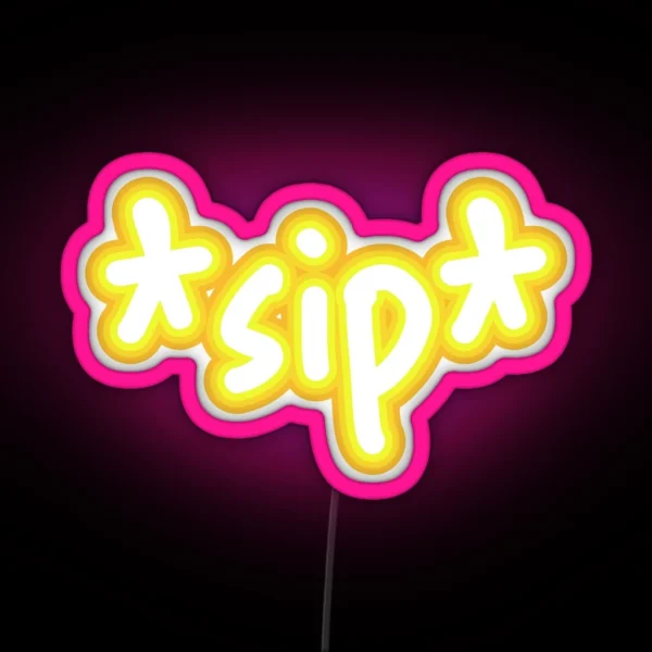 Tommy S Soda Sip RGB Neon Sign