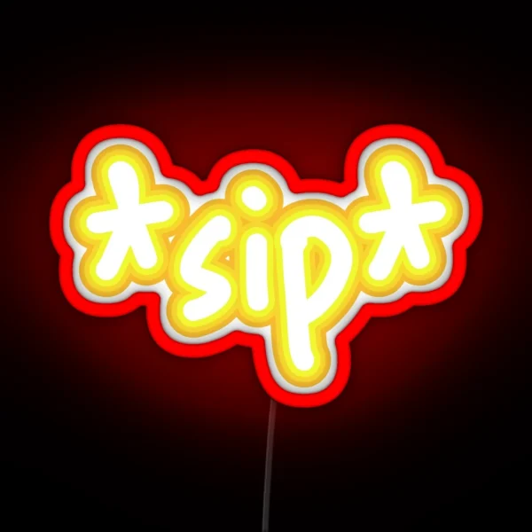 Tommy S Soda Sip RGB Neon Sign