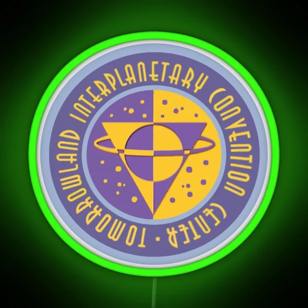 Tomorrowland Interplanetary Convention Center RGB Neon Sign