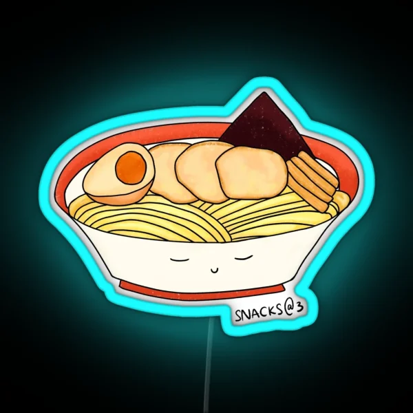 Tonkotsu Ramen In Bowl RGB Neon Sign