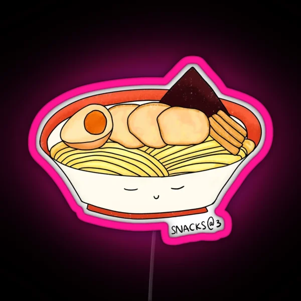 Tonkotsu Ramen In Bowl RGB Neon Sign